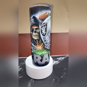 LV Raiders Skull 20oz Tumbler